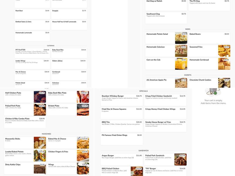 The Pit Menu