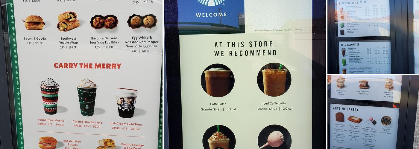 Starbucks Menu