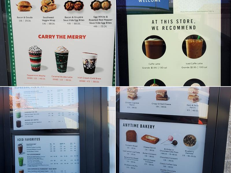 Starbucks Menu