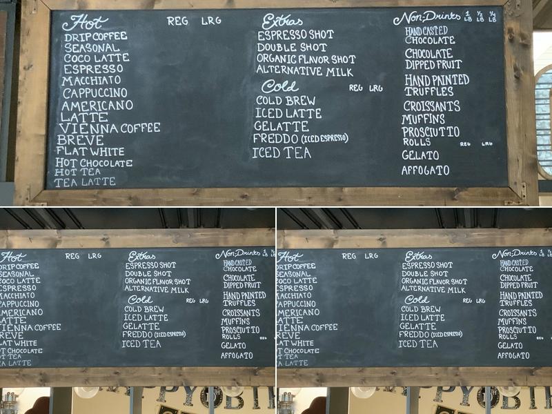COCO Confections and Coffee Menu