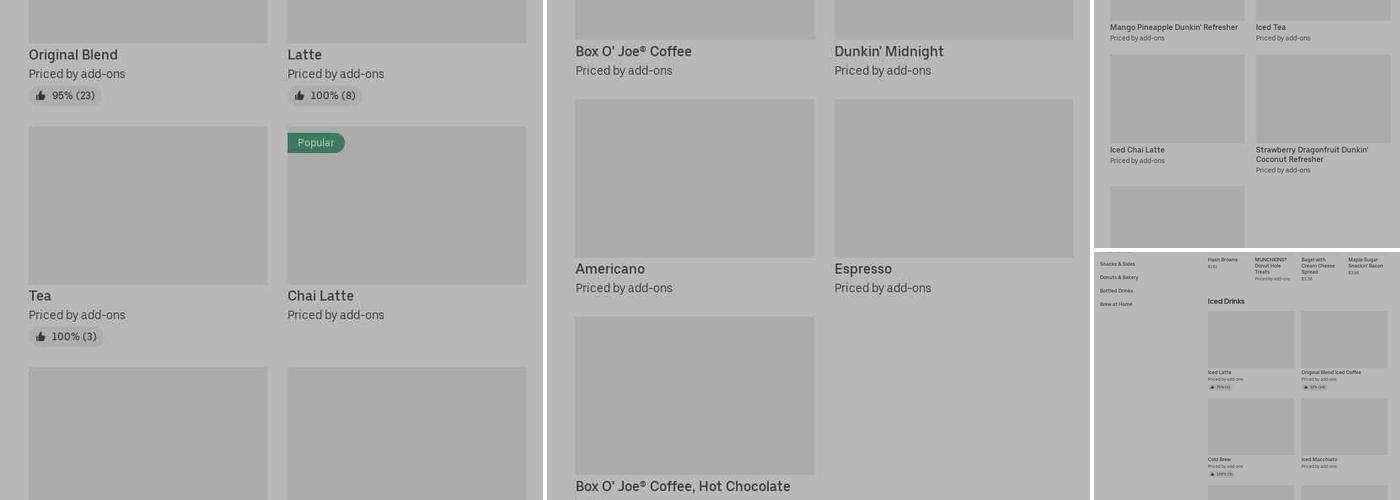 Dunkin' Menu