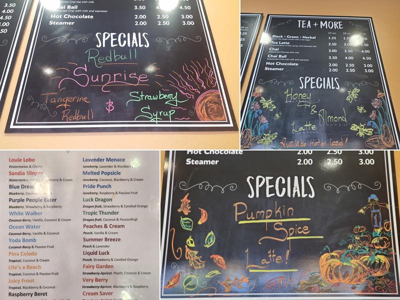 The Caring Cup Menu