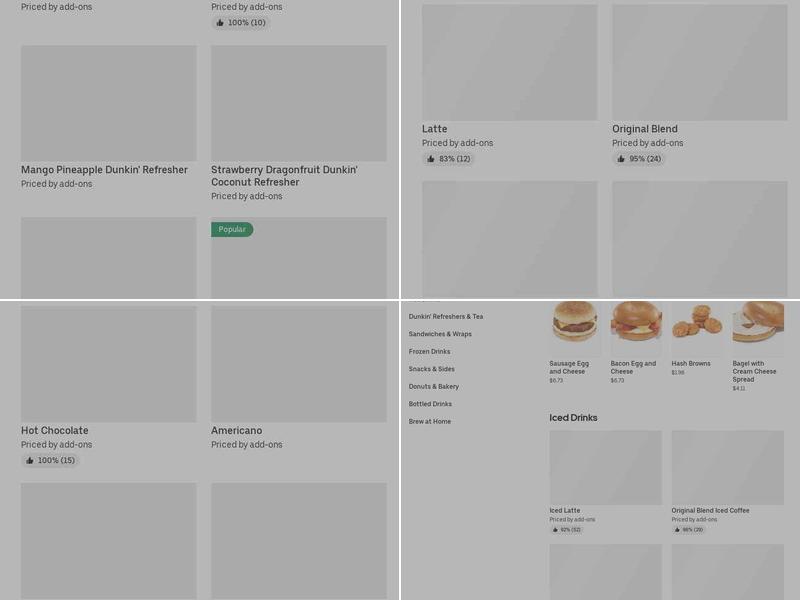 Dunkin' Menu
