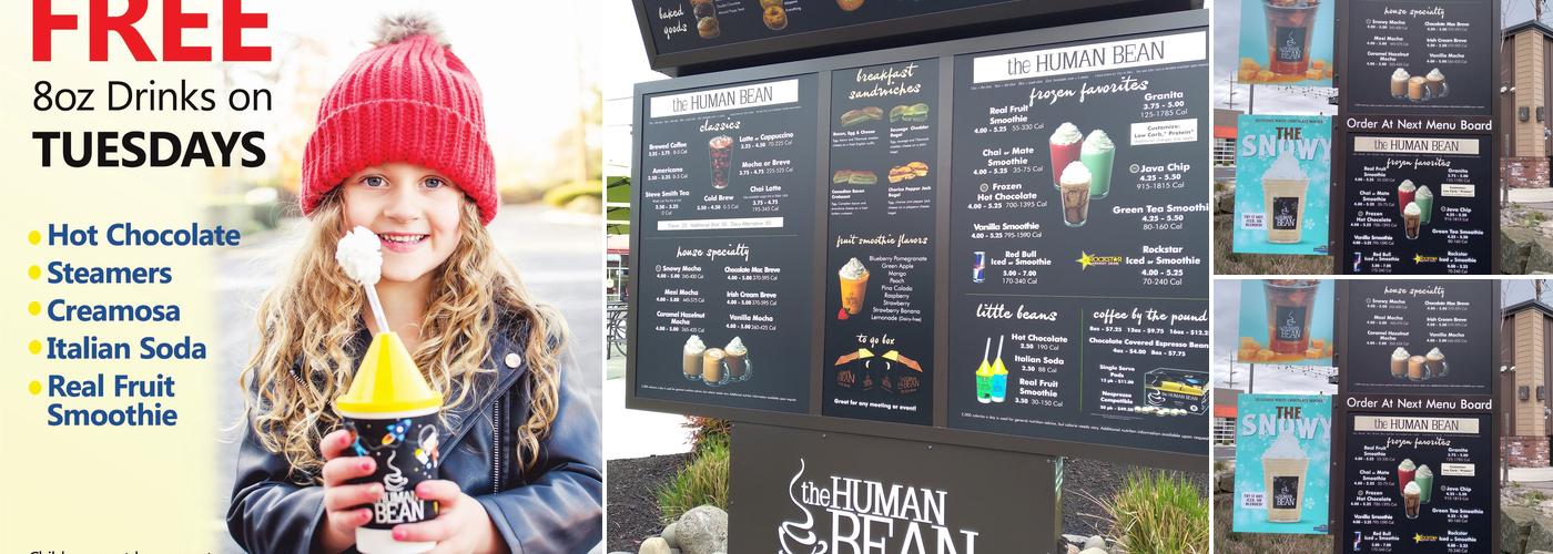 The Human Bean Menu