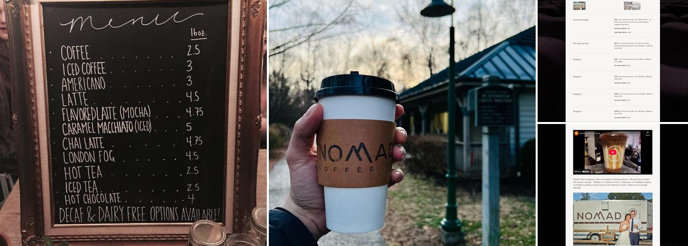 Nomad Coffee Company Menu