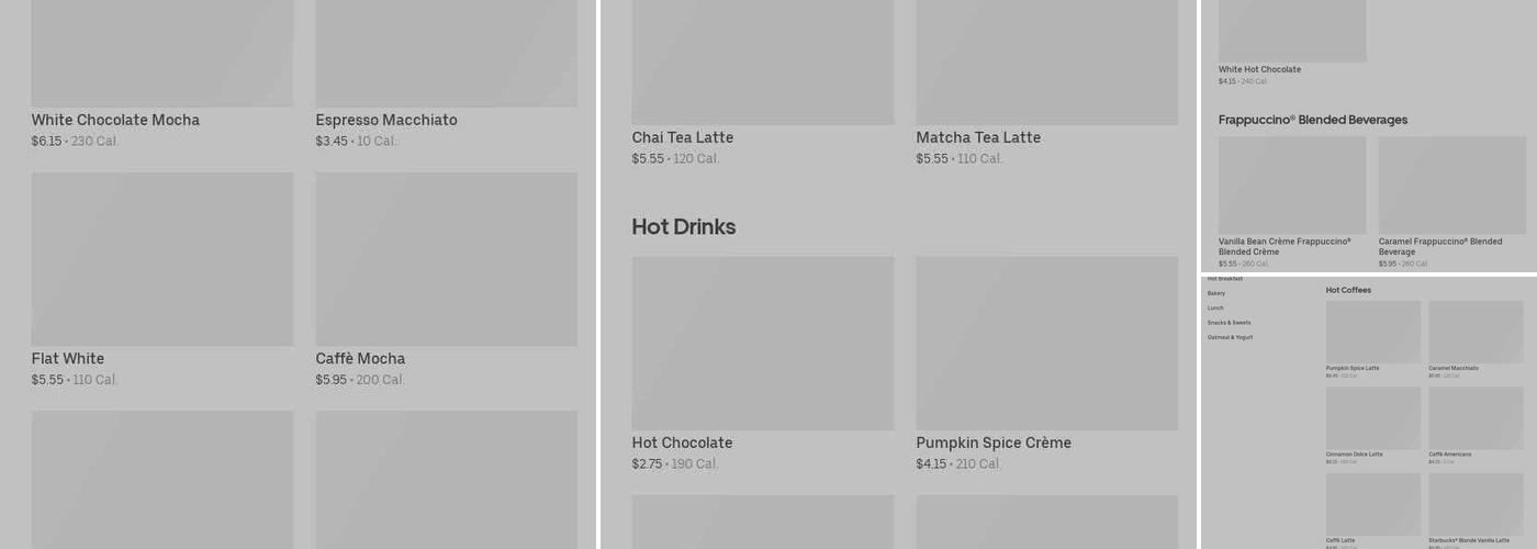 Starbucks Menu