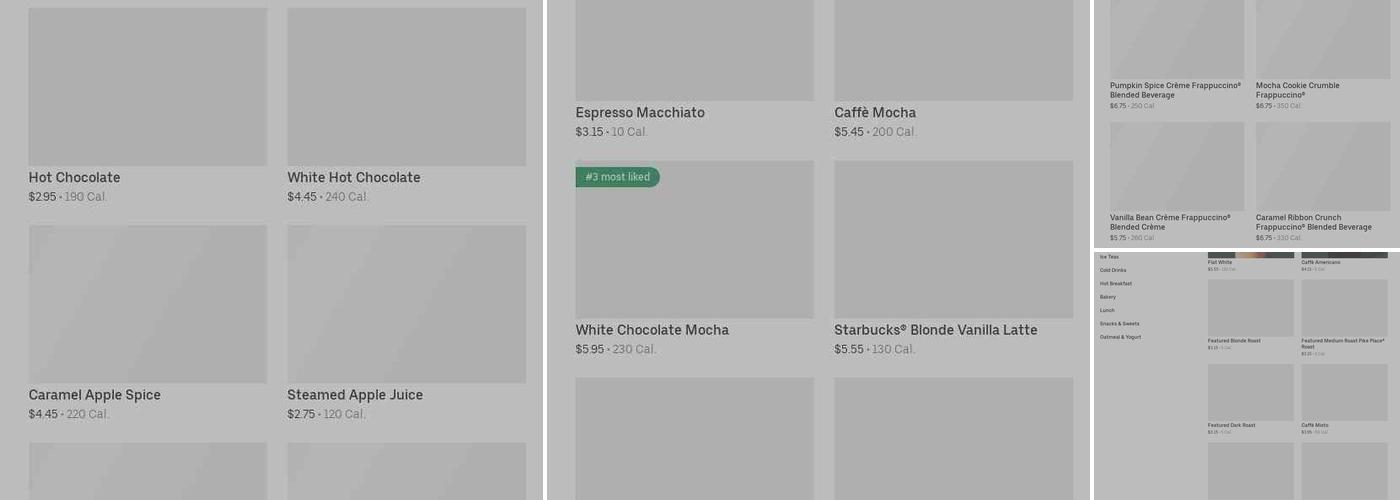 Starbucks Menu