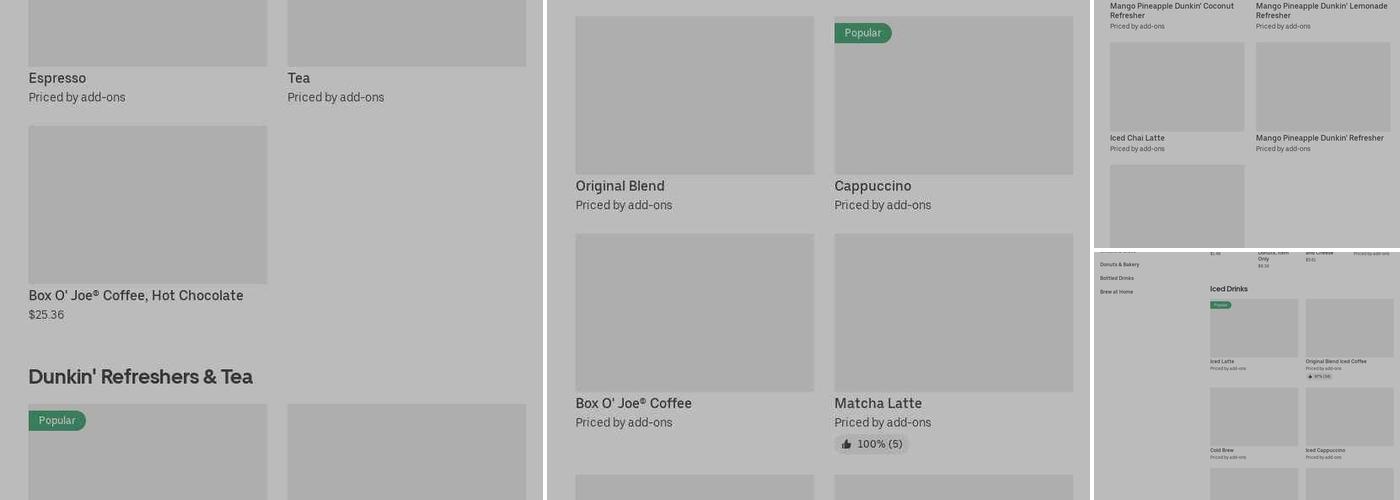 Dunkin' Menu