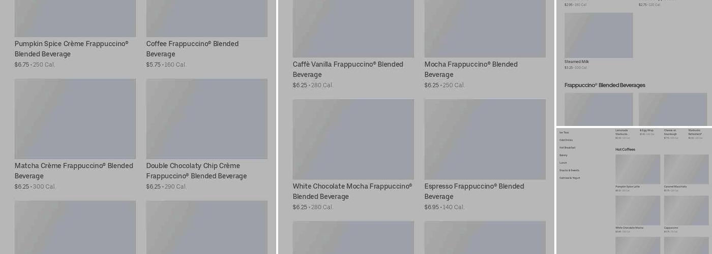 Starbucks Menu