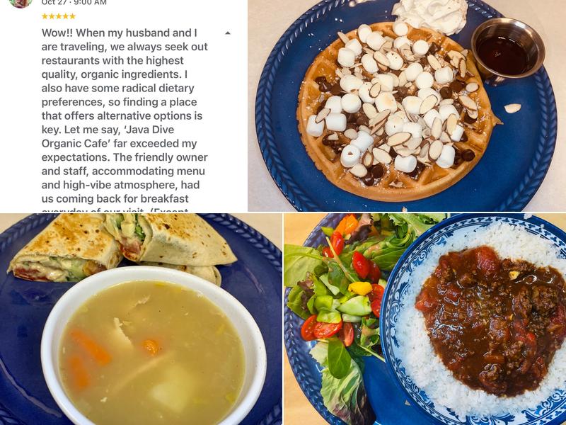 Java Dive Organic Cafe - Mediterranean Restaurant