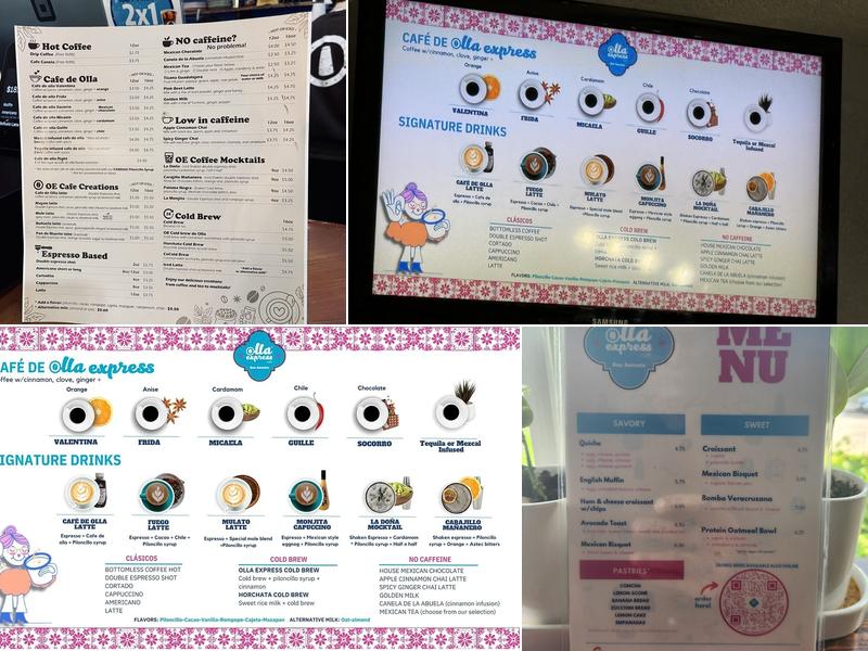 Olla express cafe Menu