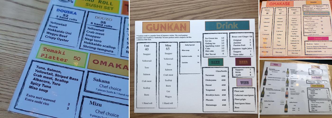Douska Menu