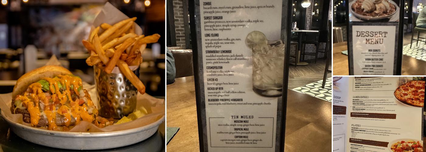 Tin Lizard Bar and Grill Menu