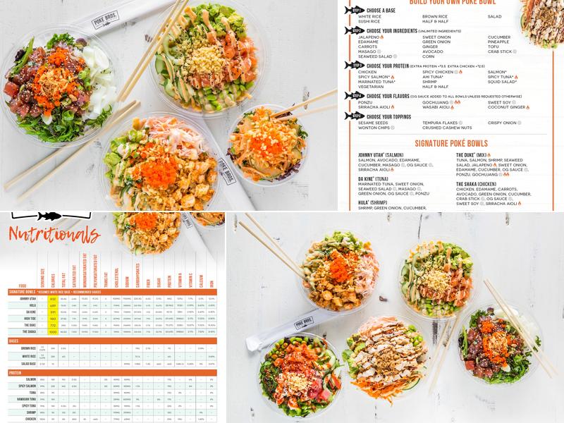 Poke Bros. Menu