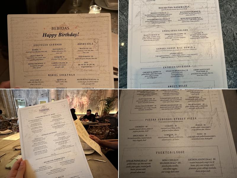 Mariel Menu