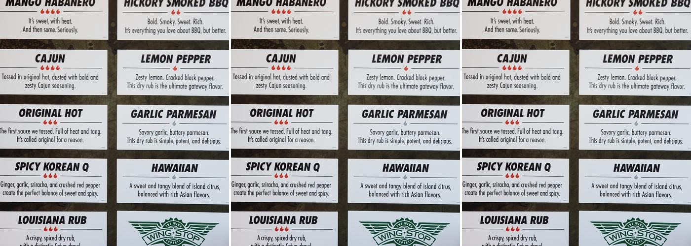 Wingstop Menu