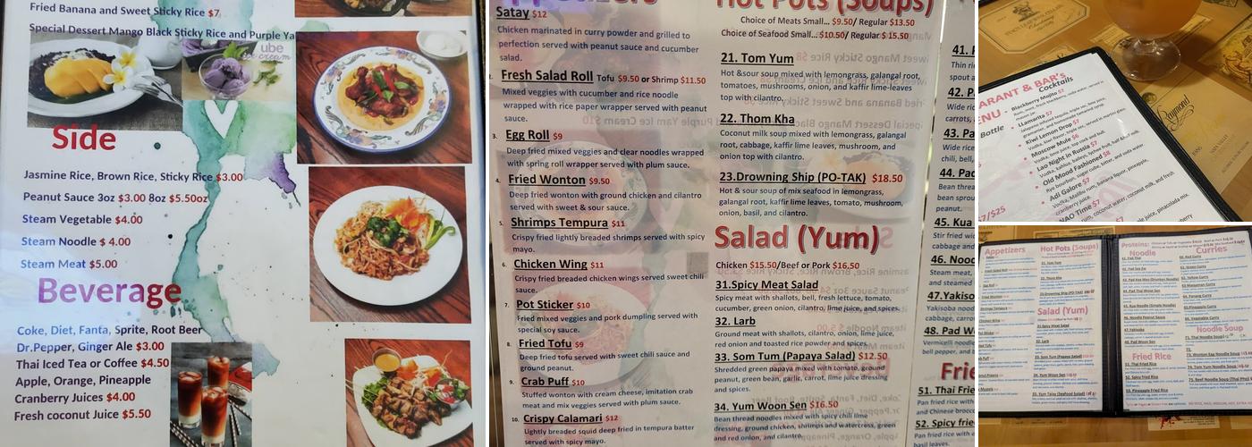 Imm Dee Thai Menu
