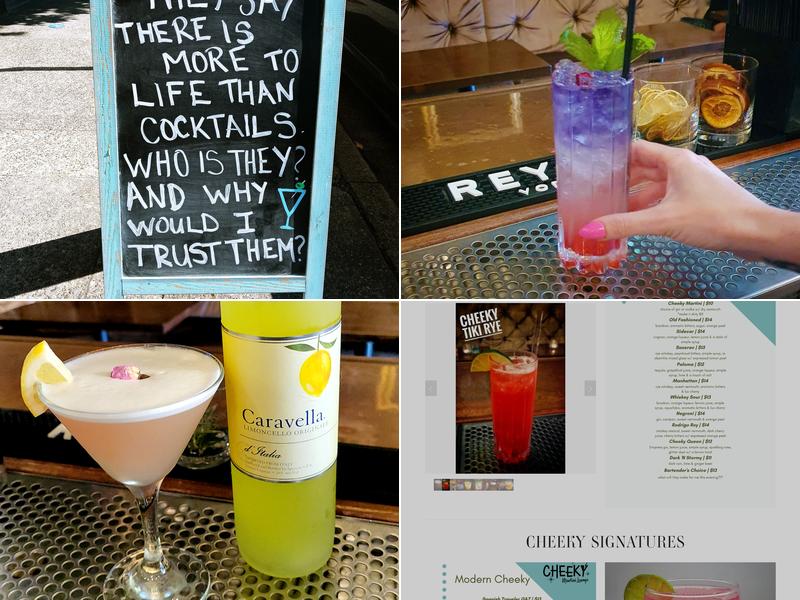 Cheeky Martini Lounge Menu