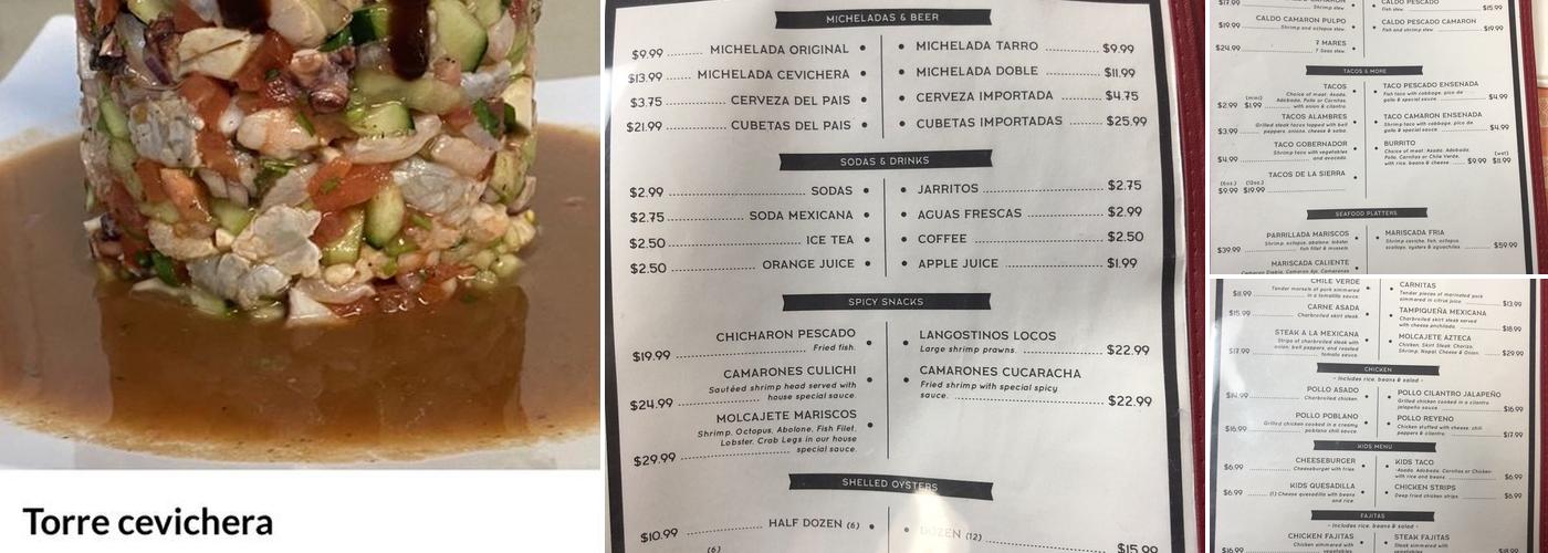 Ceviches & Beer Menu