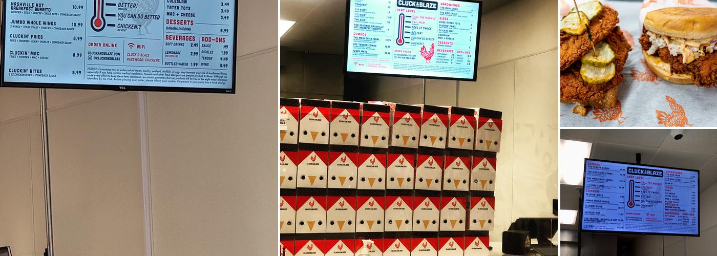 Cluck & Blaze Menu