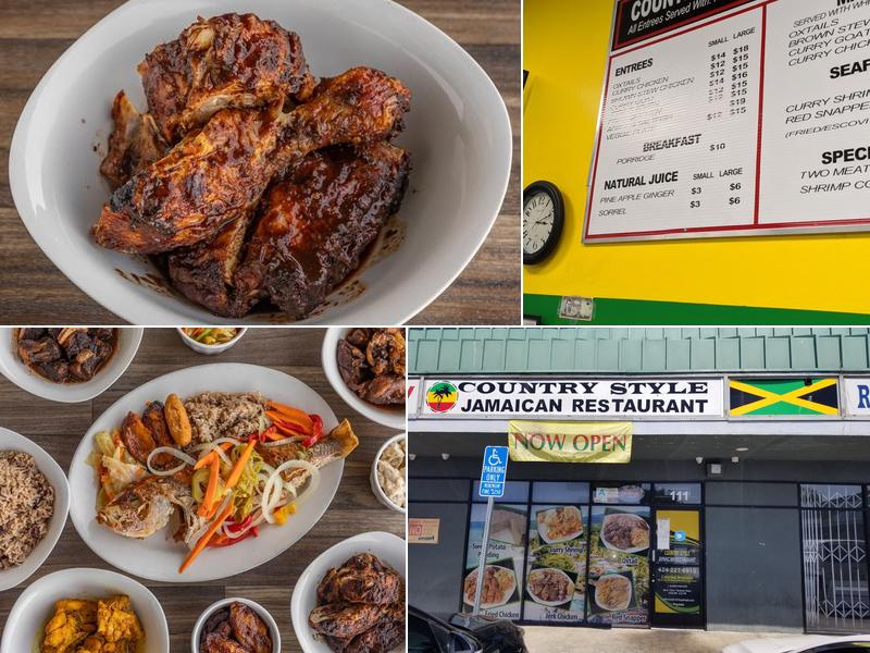 Country Style Jamaican Restaurant Menu