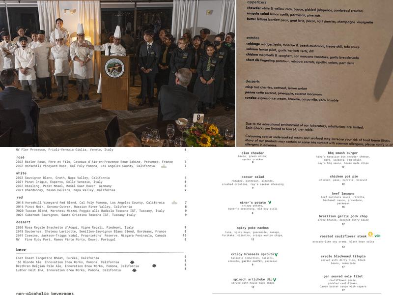 Restaurant At Kellogg Ranch Menu