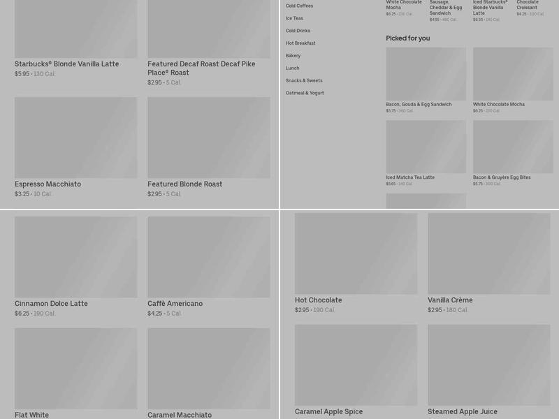 Starbucks Menu