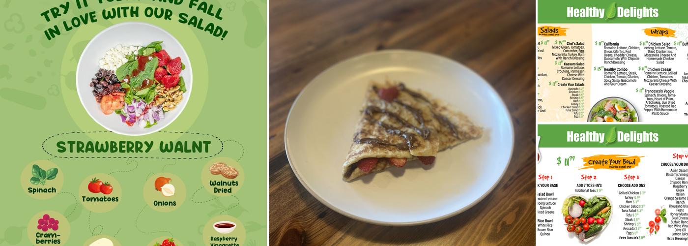 Healthy Delights Cafe Menu