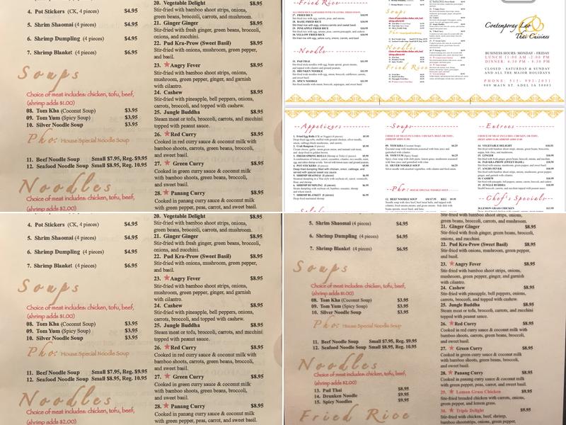 Lemon Grass Menu