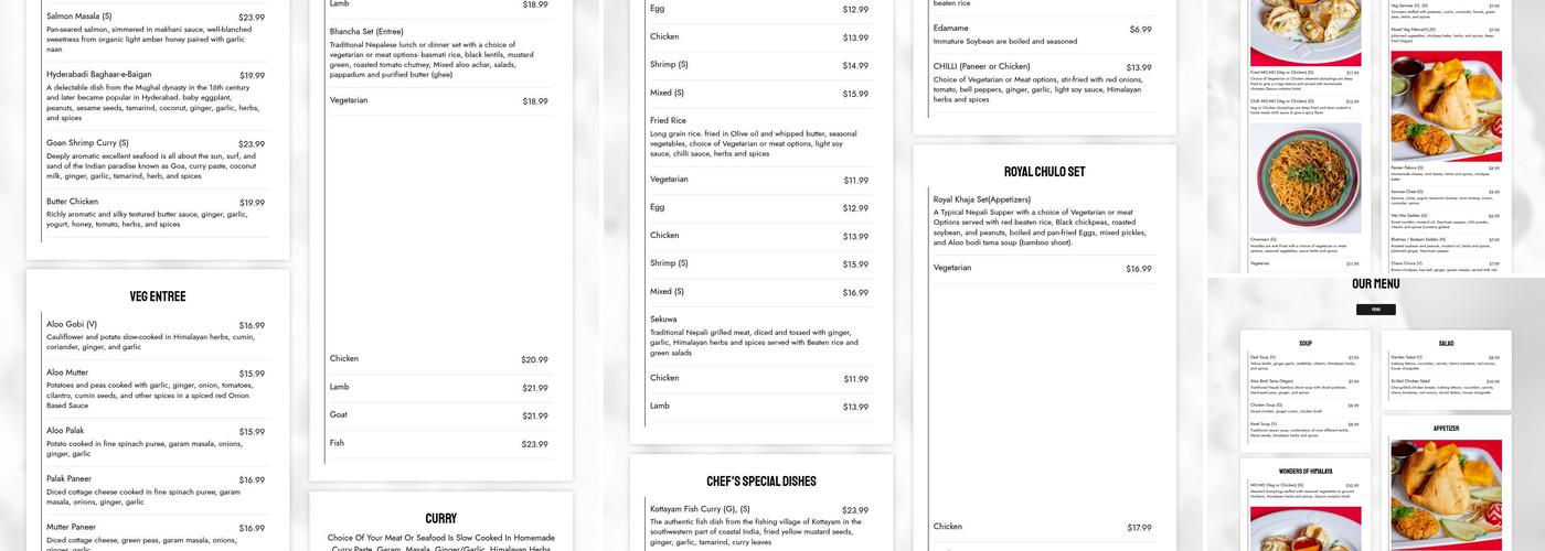 Chulo Restaurant & Bar Menu