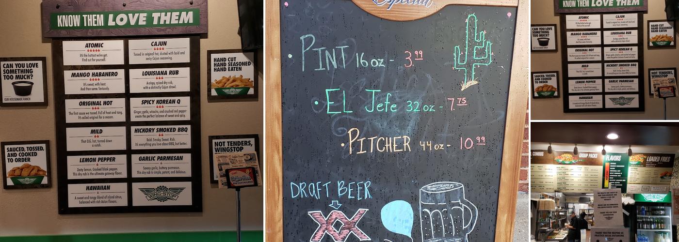 Wingstop Menu