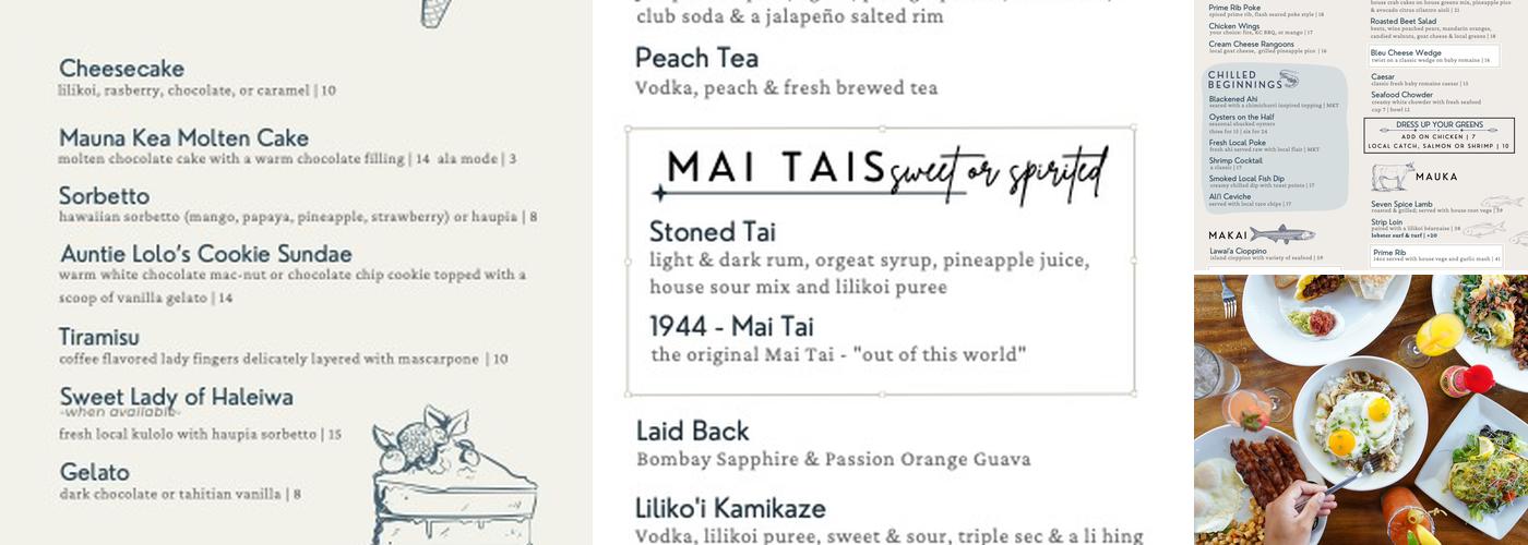 Stonefish Grill Menu