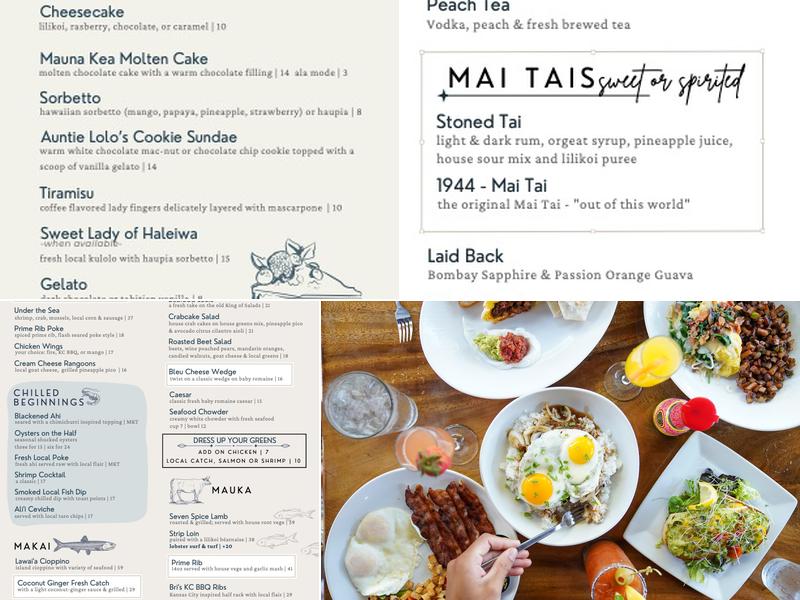 Stonefish Grill Menu