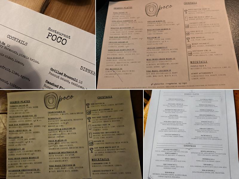 Restaurant Poco Menu
