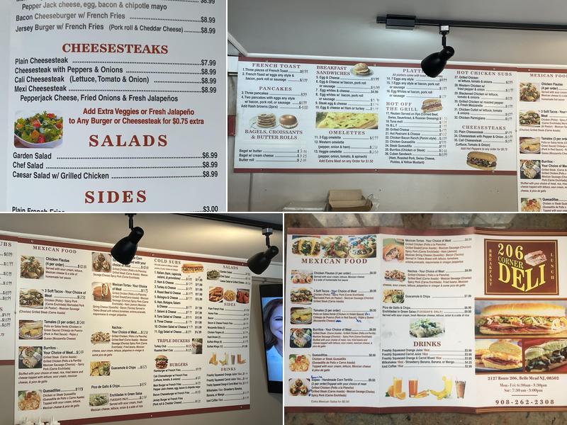 206 Corner Deli Menu