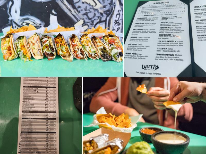 Barrio Tacos Kent Menu