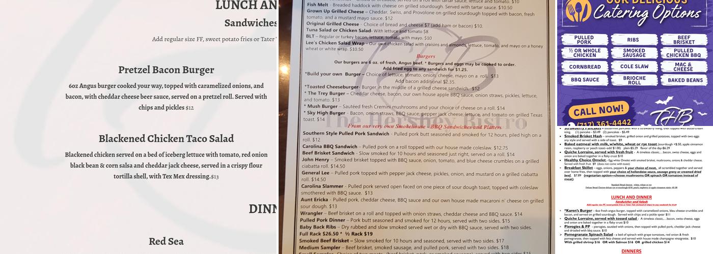 The Hershey Bistro Menu