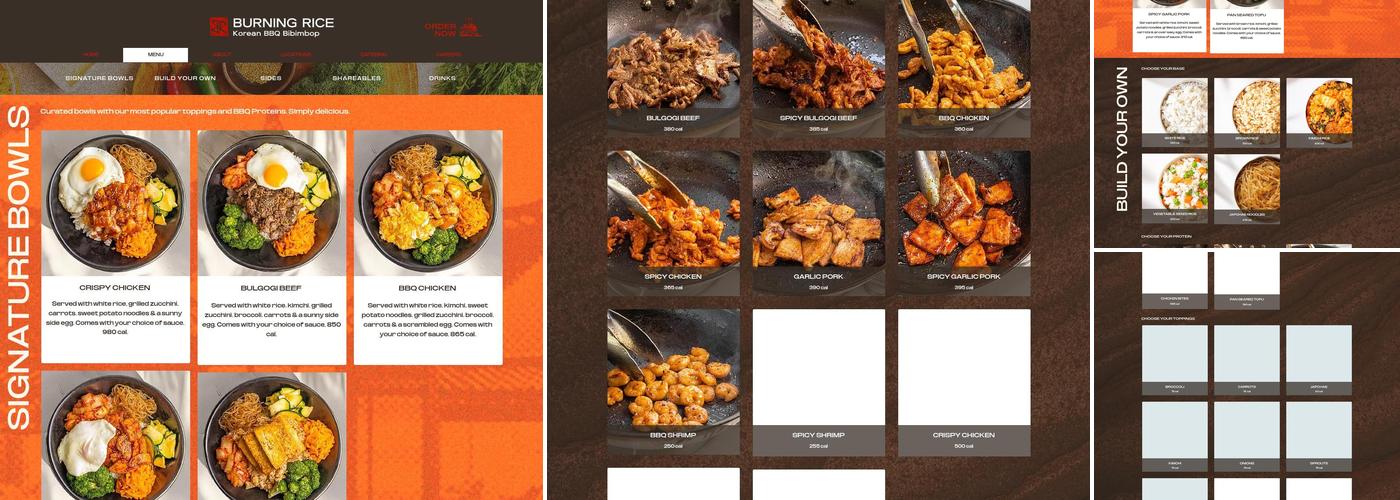 Burning Rice Menu