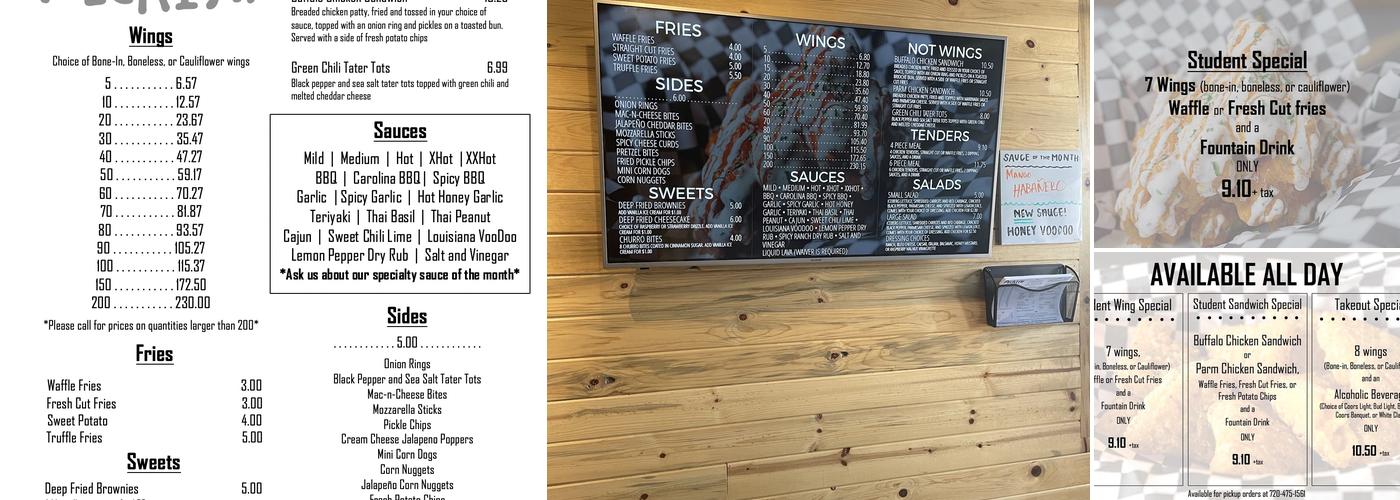 Peckish Menu