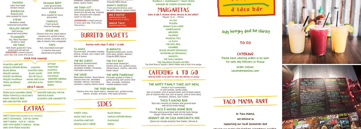 Taco Mama - Jones Valley Menu