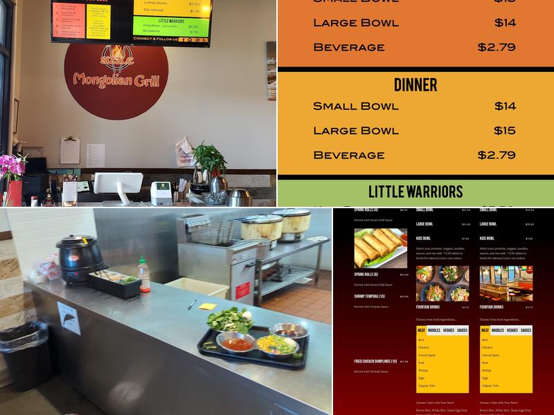Sizzle Mongolian Grill Menu