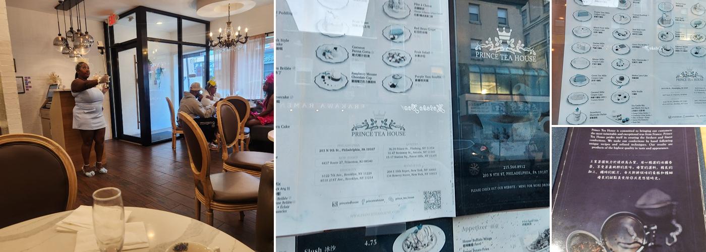 Prince Tea House Menu