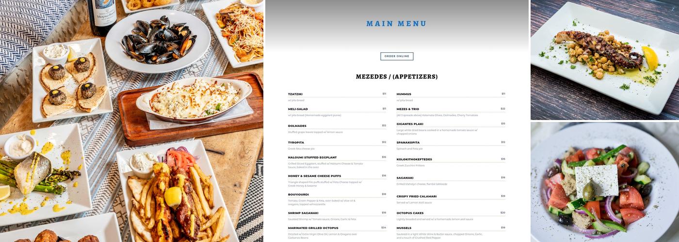 Meraki In The Grove Menu