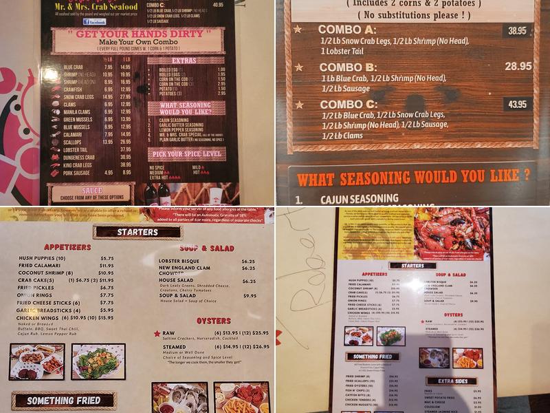 Mr. & Mrs. Crab - Gandy Menu