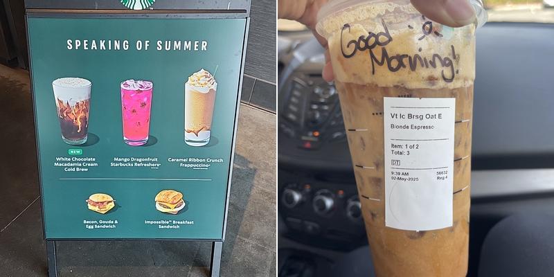 Starbucks Menu