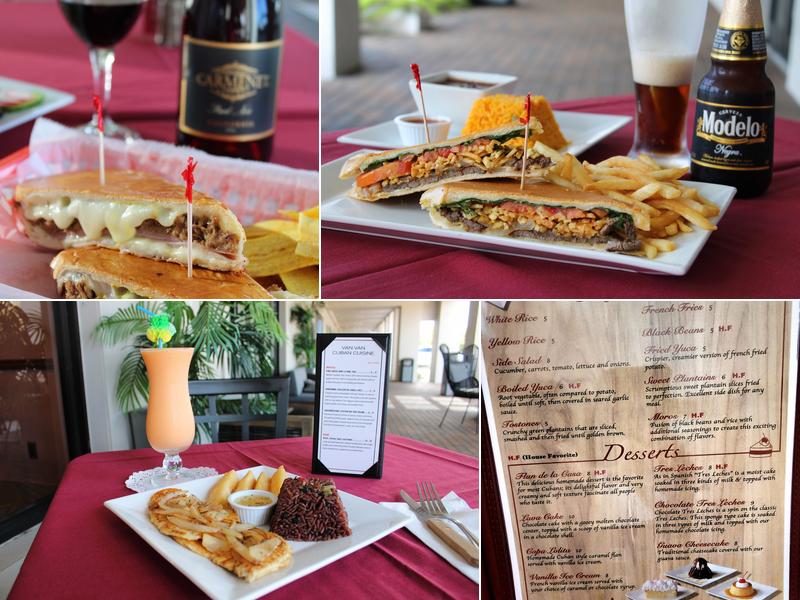 Van Van Cuban Cafe Menu
