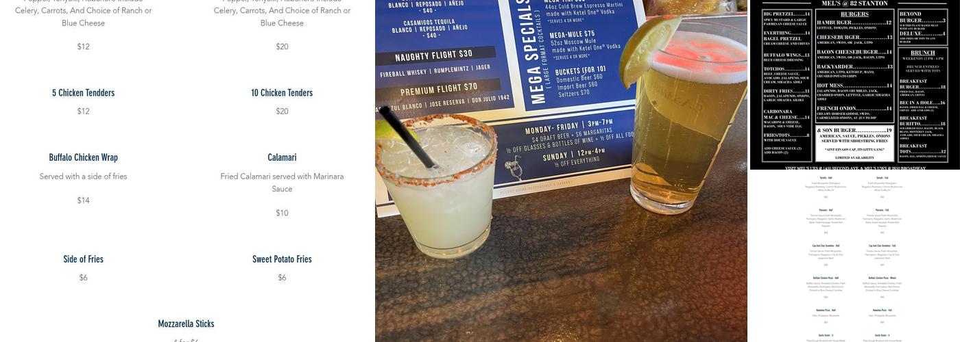 82 Stanton Menu