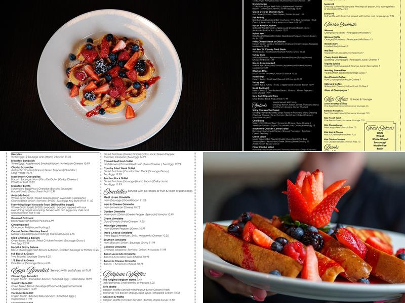 Egg Parlor Menu