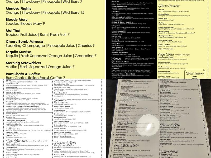 Egg Parlor Menu