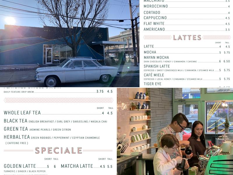 Bovaconti Coffee Menu